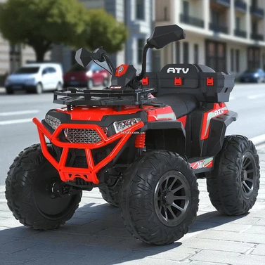 Детский электрический квадроцикл M 6132 EBLR-3 с пультом, красный