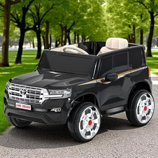 Детский джип M 6130 EBLR-2 Toyota на аккумуляторе, EVA колеса, черный фото 11