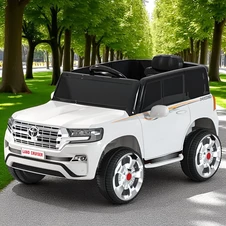 Детский джип M 6130 EBLR-1 Toyota на аккумуляторе, EVA колеса, белый фото 11