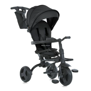 Трехколесный велосипед с ручкой Turbo Trike MT 1055 Black черный