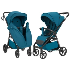 Прогулочная коляска Carrello Bravo Carbon CRL-5530 Azure Blue, синяя фото 33