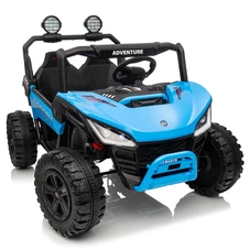 Двухместный детский электромобиль M 6205 EBLR-4 (24V) Багги, четыре мотора, синий фото 77