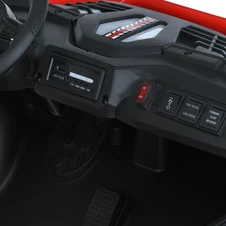 Детский электромобиль багги M 6205 EBLR-3 (24V) двухместный, красный фото 18