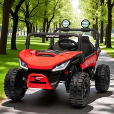 Детский электромобиль багги M 6205 EBLR-3 (24V) двухместный, красный фото 44