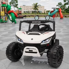 Детский электромобиль багги M 6205 EBLR-1 (24V) двухместный, белый фото 99