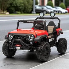 Детский электромобиль M 6206 EBLR-3 (24V) двухместный джип, красный