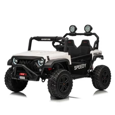 Детский электромобиль M 6206 EBLR-1 (24V) двухместный джип, белый фото 13