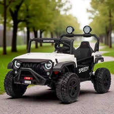 Детский электромобиль M 6206 EBLR-1 (24V) двухместный джип, белый фото 16