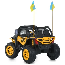 Детский электромобиль багги M 6131 EBLR-7 (24V), кожаное сиденье, оранжевый фото 66