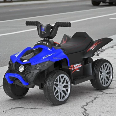 Детский электроквадроцикл Bambi M 6181 EL-4 синий, мягкое сиденье