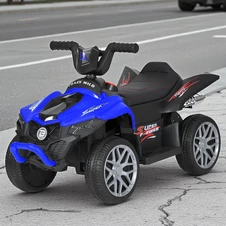 Детский электроквадроцикл Bambi M 6181 EL-4 синий, мягкое сиденье
