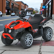 Детский электроквадроцикл Bambi M 6181 EL-3 красный, мягкое сиденье