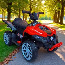 Детский электроквадроцикл Bambi M 6181 EL-3 красный, мягкое сиденье фото 33