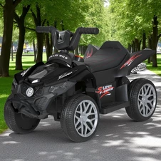 Квадроцикл для детей M 6181 EL-2 черный, мягкие EVA колеса купить
