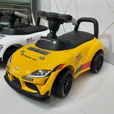 Каталка - толокар M 6129 EL-6 желтая, музыка, свет, с ручкой купить