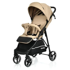 Прогулочная коляска M 4249-2 Beige Matt бежевая, Bambi