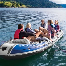 Надувная лодка Intex 66325 пятиместная Excursion 5, 366 х 168 х 43 см.