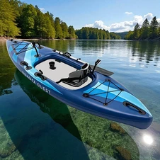 Одноместная надувная байдарка - каяк Intex 68245, Dakota Quest, 320 х 89 х 20 см
