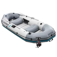 Надувная лодка Intex 68373 трехместная Mariner 3, 297 х 127 х 46 см. фото 44