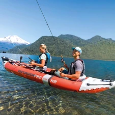 Надувная лодка Intex 68309 двухместная Excursion Pro K2, 384 х 94 х 46 см.