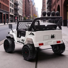 Двухместный детский джип 2566 AEBLR-5 (24V) темно-зеленый, Toyota фото 33