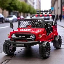 Детский джип 2566 AEBLR-3 (24V) двухместный электромобиль, Toyota, красный