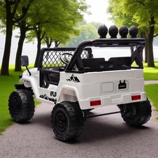 Детский джип 2566 AEBLR-2 (24V) двухместный электромобиль, Toyota, черный фото 33