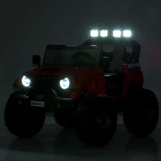 Двухместный детский джип M 6204 EBLR-3 (24V) красный, EVA колеса фото 13