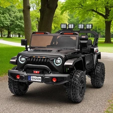 Детский электромобиль M 6204 EBLR-2 (24V) двухместный джип, черный