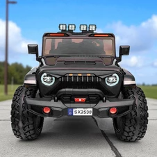 Детский электромобиль M 6204 EBLR-2 (24V) двухместный джип, черный фото 11