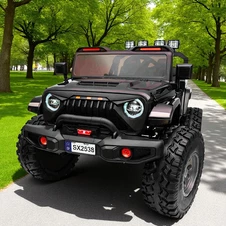 Детский электромобиль M 6204 EBLR-2 (24V) двухместный джип, черный купить