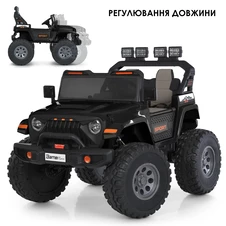 Детский электромобиль M 6204 EBLR-2 (24V) двухместный джип, черный фото 66