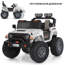 Детский электромобиль M 6204 EBLR-1 (24V) двухместный джип, белый фото 55