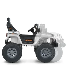 Детский электромобиль M 6204 EBLR-1 (24V) двухместный джип, белый фото 88