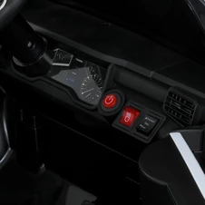 Двухместный детский джип M 6192 EBLR-2-1 (24V) Police, два мотора по 200W, бело-черный фото 88