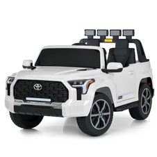 Детский джип M 6192 EBLR-1 (24V) Toyota, два мотора по 200W, белый фото 44
