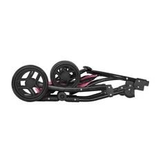 Коляска для куклы Carrello Avanti 9662 Pink с сумочкой, 2 в 1, розовая фото 77