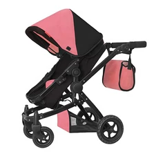 Коляска для куклы 2 в 1 Carrello Maestro 9651B Peach Pink с сумочкой, пудровая купить