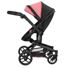Коляска для куклы 2 в 1 Carrello Fortuna 9695 Peach Pink пудровая, с сумочкой фото 33