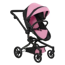 Коляска для куклы 2 в 1 Carrello Fortuna 9695 Pink розовая, с сумочкой фото 11