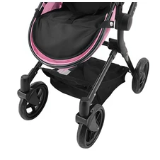 Коляска для куклы Carrello Alfa 9707 Pink с сумочкой, 2 в 1, розовая фото 33