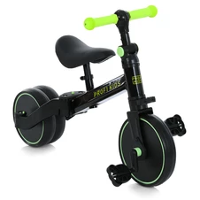 Велосипед - беговел Profi Kids 10/8д. MBB 1008 lime green черно-лаймовый, 3 в 1