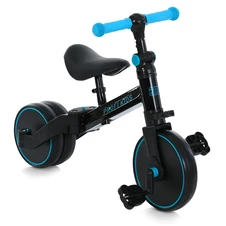 Велосипед - беговел Profi Kids 10/8д. MBB 1008 blue green черно-голубой, 3 в 1