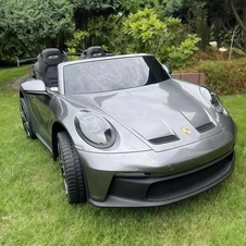 Двухместная детская машина M 6111 (MP4) EBLRS-11 (24V) Porsche, MP4 планшет, серая купить