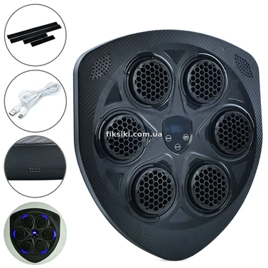Настенный боксерский набор MS 4469-1 тренажер - мишень, 6 целей, Bluetooth, свет