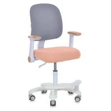 Детское кресло Bambi M 6250-13 персиковое, подлокотники и подножка
