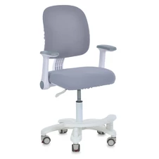 Детское кресло Bambi M 6250-11 серое, подлокотники и подножка