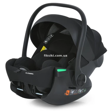 Автокресло El Camino ME 1198 Black i-Flow черное, рост 40-87 см, i-SIZE R129