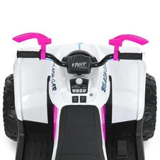 Кликните для увеличения изображения Детский квадроцикл M 6222 EBLR-1-8 с пультом управления, бело-розовый фото 57
