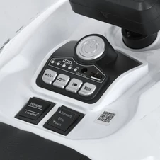 Кликните для увеличения изображения Детский квадроцикл M 6222 EBLR-1-8 с пультом управления, бело-розовый фото 14